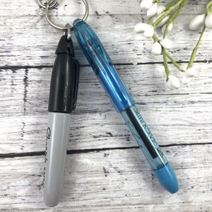 Mini Sharpie and RSVP Pen Set for Lanyard Mini Marker and Pen for Badge Reel Sharpie Popular Right Now Nursing Student Backpack image 8