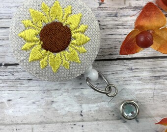 Sunflower Badge Reel, RN Badge Reel, Flower Badge Reel, Nurse Badge Reel, Nurse Graduation Gift, Popular Right Now, Trending Now, ID Holder