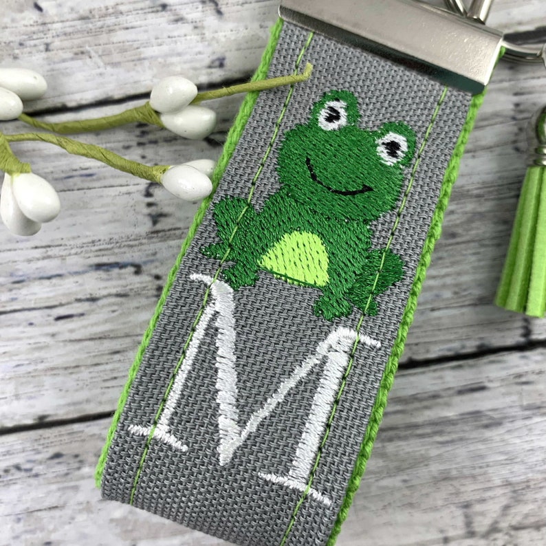 Handmade Frog Keychain, Frog Gifts, Popular Right Now, Personalized Gift, Frog, Personalized Keychain, Luggage Tag, Frogs, Moving Away Gift image 7