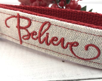 Christmas Embroidered Keychain | Trending Now | College Graduation Gift for Her | Expecting Mom Gift | Mindfulness Gift | Encouragement Gift