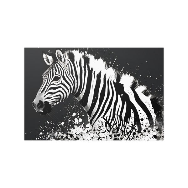 Zebra , Animal 2, Africa , love , instagood , beautiful , instagram , picoftheday , Black , White , Stripes , Satin Posters (210gsm)