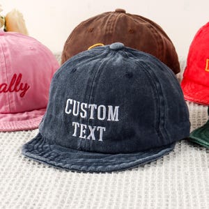 Personalized Baby Summer Matching Baseball Hat, Personalized Embroidered Kids Summer Sun Hat, Monogram Custom Summer Hat, Baby Shower Gift