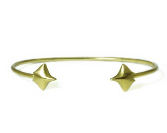 Manta Cuff Bracelet  in 18k Gold Plate