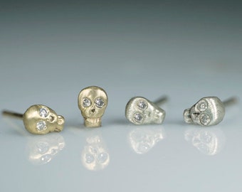 Mini Skull Stud Earrings