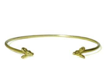 Ram Cuff Bracelet  in 18k Gold Plate