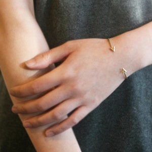 Ram Cuff Bracelet in Brass image 3