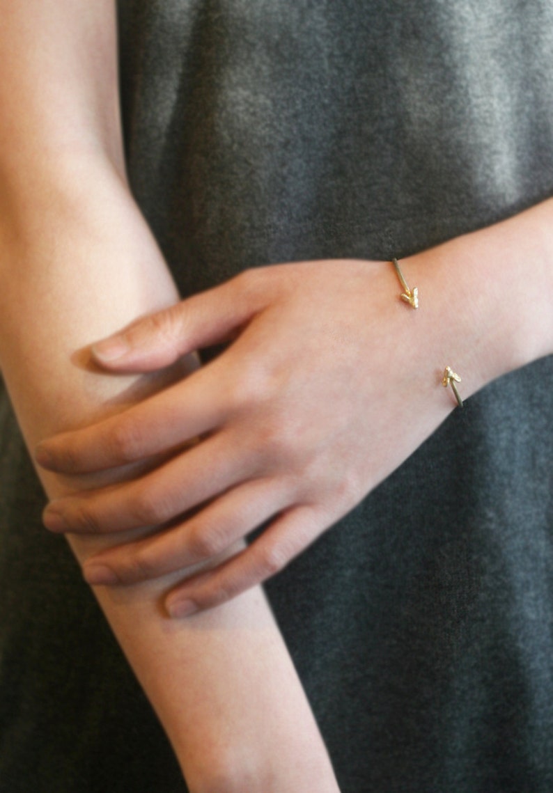 Ram Cuff Bracelet in Brass image 3