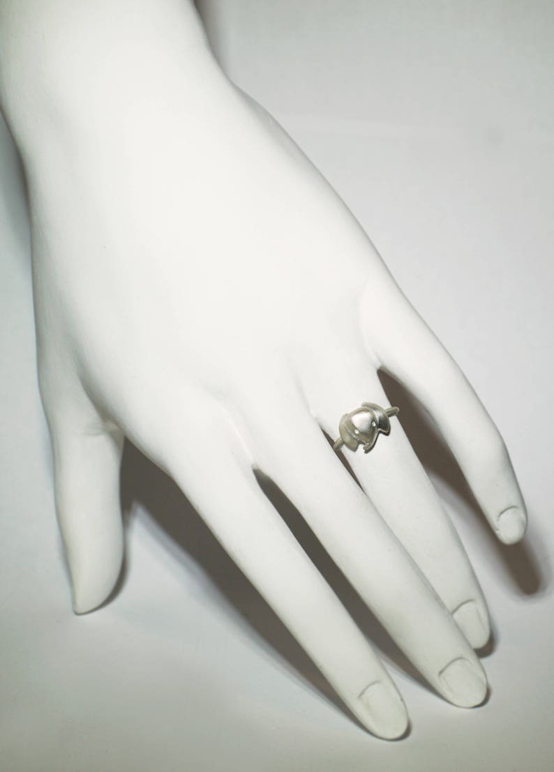 Baby Elephant Ring in Sterling Silver image 2