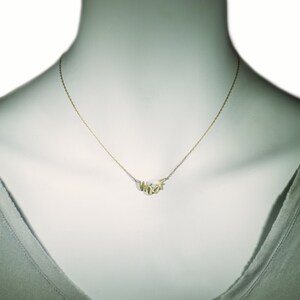 WOOF Necklace in Brass with Gold Fill Chain image 2