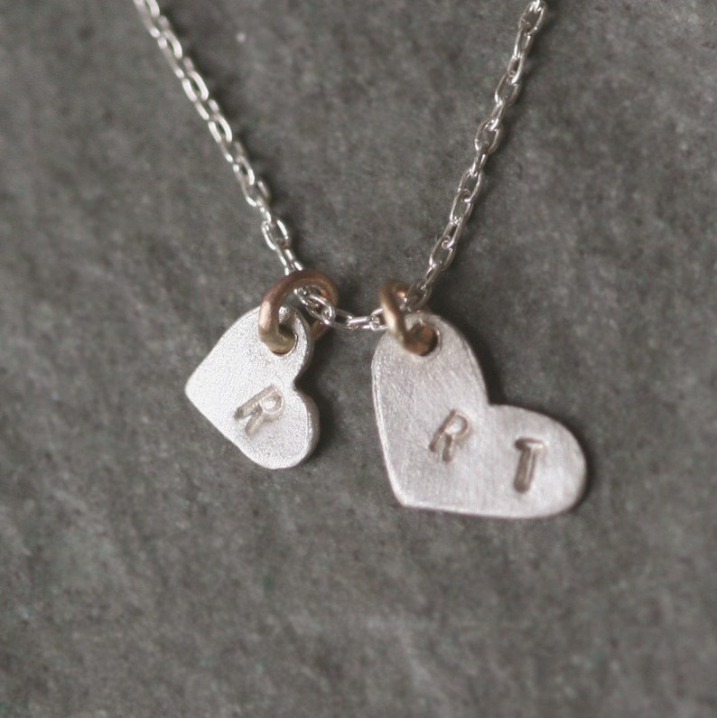 CALIS Women's Silver Initial Necklace - Stainless Steel Heart Letter Personalized Jewelry Gift - View #9