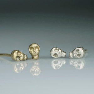 Mini Skull Stud Earrings image 4