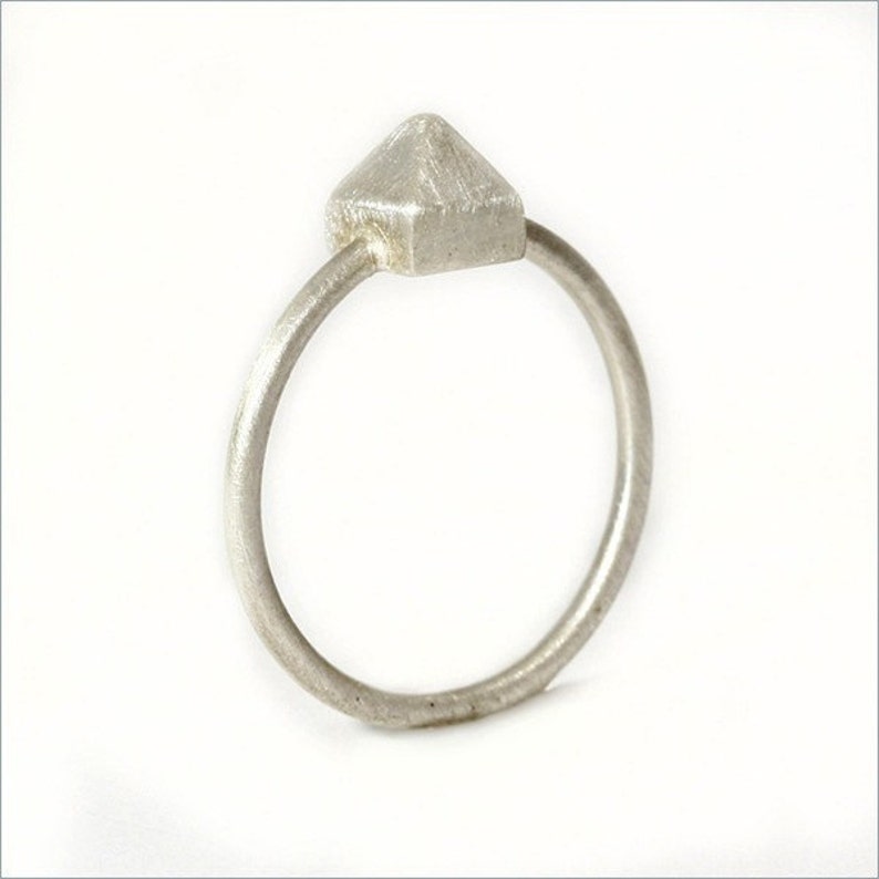 Pyramid Ring in Sterling Silver image 2