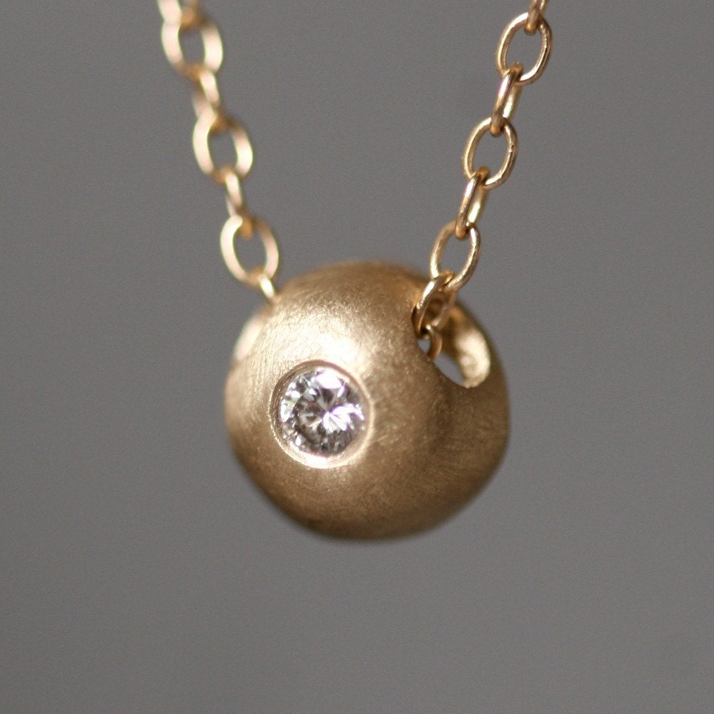 Diamante And Ball Necklace