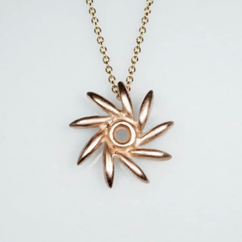 Seed Pinwheel Necklace image 1