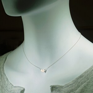 Sideways Heart Necklace, Personalized image 2