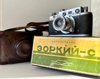 Зоркий-С оригинальный советский фотоаппарат СССР f3.5/50mm объектив Индустар 22 копия Leica