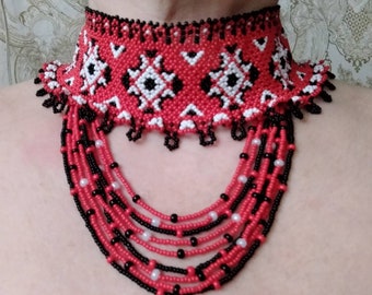 Ukrainian handmade necklace Silyanka