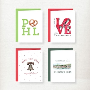 Lot multiple de cartes de voeux Philadelphia