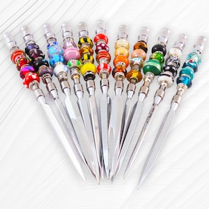 Pretty Beaded Letter Opener Modern Shape Variety of Colors