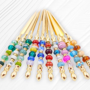 Beaded Letter Opener GOLD Variety of Colors