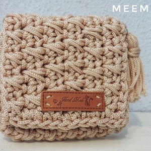 monedero, tarjetero, cartera, hecho a mano, crochet