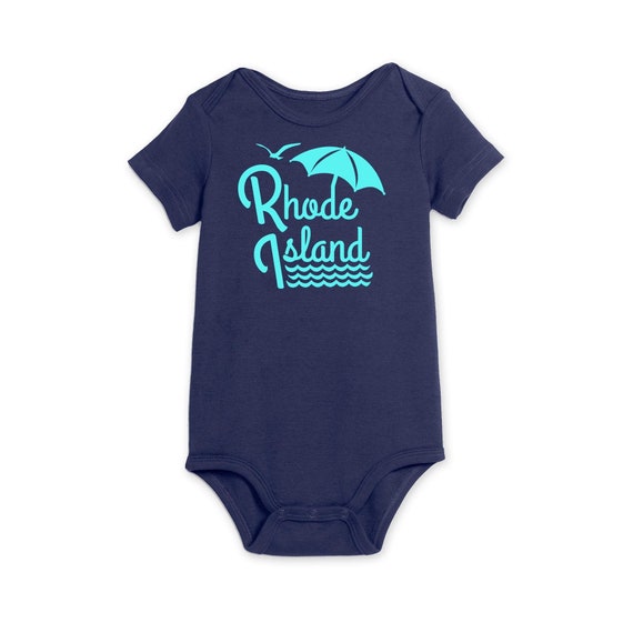 Rhode Island w / Waves y paraguas algodón Onesie Romper Baby Shower, Home  State, Smallest State, RI, PVD, Providence, Local -  México