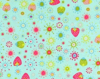 Garden Friends di Jay McCarroll per Free Spirit JY14 Fragola Sunshine Aqua Blue Teal BTHY
