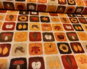 506/1 Harvest Blocks the Henley Studio Makower UK 100% cotone