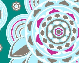 Dazzle di Melissa Averinos Verde verde acqua per Andover Fabrics da 1/2 metro