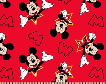 Mickey i gwiazdy Disney dla Springs creative CP54364 z popeliny 1/2 jarda