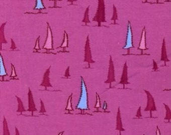 Woodland Wonderland di Jay McCarroll per Free Spirit JY12 Leaning Trees viola rosa BTHY