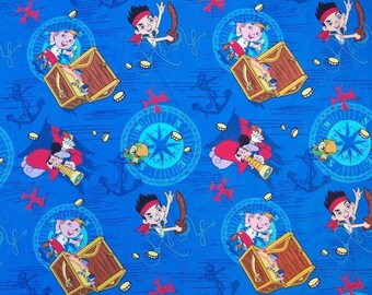 Disney per i prodotti creativi - Jake Treasure Ahoy Toss - CP51231 da 1/2 yard