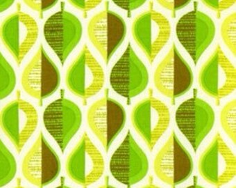 Erin McMorris Wildwood Pressed leaves  green Fabric EM10 Freespirit 100% Cotton BTHY