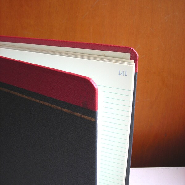 Giant Mid Century Notebook : Lined Paper Office Ledger Book