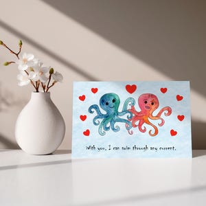 Tarjeta de San Valentín, acuarela pintada a mano, imprímete, descarga instantánea, jpg, 300 dpi