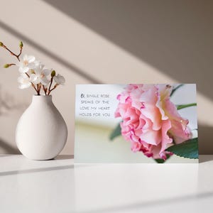 Tarjeta de felicitación digital para enamorados con motivo fotográfico, para autoimpresión, descarga instantánea, jpg, 300 dpi, en tres tamaños,