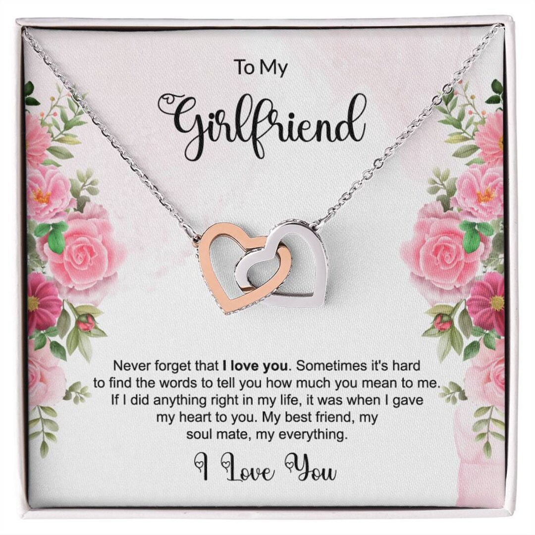 To My Girlfriend Necklace Gift From Boyfriend, Delicate Promise ...