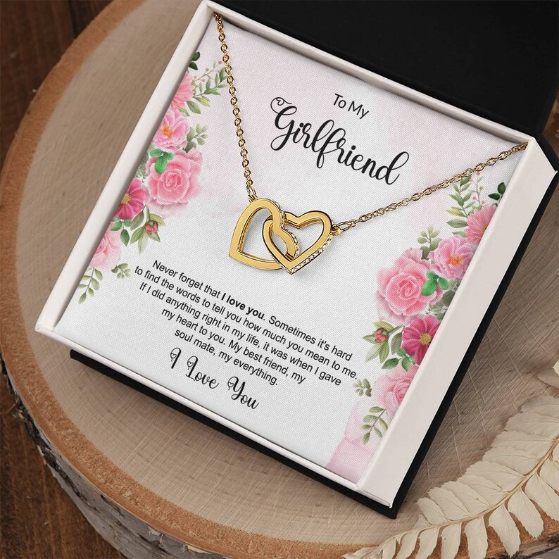 To My Girlfriend Necklace Gift From Boyfriend, Delicate Promise ...