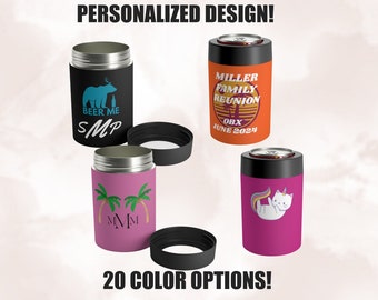 Personalized Can Cooler, Groomsman gift, custom can holder, bridesmaid gift, wine can cooler, father of groom gift, groomsmen proposal