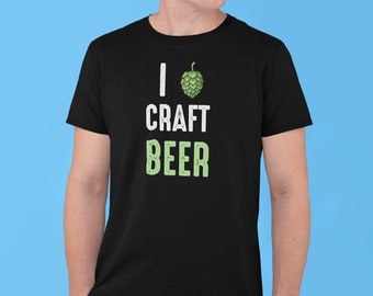 Funny Beer Shirt, I Love Craft Beer, Beer T-Shirt, Drinking Shirt, Beer Lover Gift, Beer Drinkers Shirt, Alcoholic Tee, Beer Party Shirt