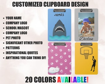 Personalized Clipboard, Coach Gift, Cubicle Decor, or Work From Home Desk Decor
