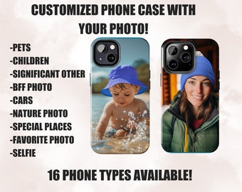 Custom Photo Phone Holder - Unique Photo Design for Iphone and Samsung Galaxy - Cute & Chic Accessory