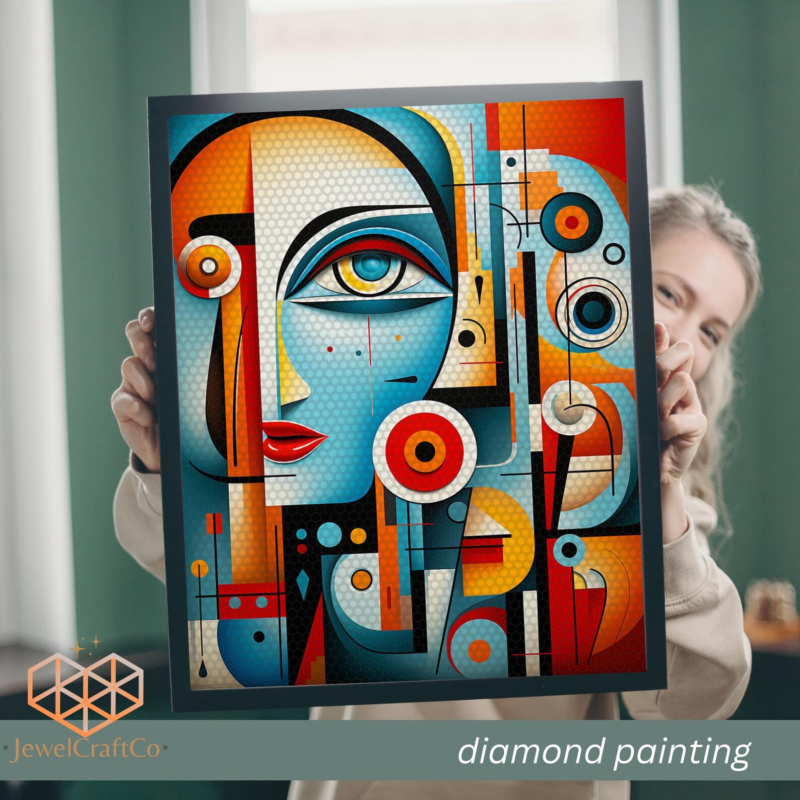 Abstract Art Diamond Painting Kit 40x50cm, Gem Art Kits for Adults and ...