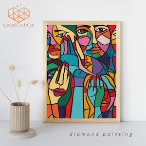 Art Of Women, Abstract Diamond Painting Kit 40x50cm, Gem Art Kits For Adults And Kids, Diy Rhinestones, Home Wall Decor