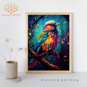 Colorful Bird Diamond Painting Kit 40x50cm, Animal 3d Painting, Gem Art Kits For Adults And Kids, Diy Rhinestones Kit, Wall Decoration