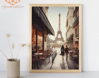 DIY Diamond Painting Complet Tour Eiffel, Broderie Diamant Painting Kits Paysage, Point De Croix DIY Diamond Painting Complet Tour Eiffel, Broderie Diamant Painting Kits Paysage, Point De Croix