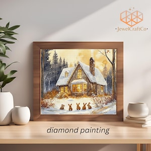 Cute Autumn View Painting, Diamond Painting Kit 40x50cm, Landscape 3d Painting, Gem Art Kits For Adults, Diy Rhinestones Kit, Home Decor