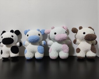 Cute Crochet Cow Plushie / Virkattu Pehmo / Virkattu Lehmä