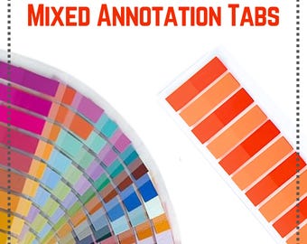 Mixed Annotation Sticky Tabs | Book Annotation Supplies | Reading, Writing, Studying