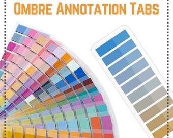 Ombre Annotation Sticky Tabs | Book Annotation Supplies | Reading, Writing, Studying